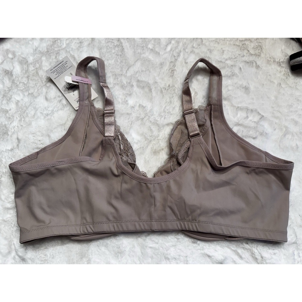 New Playtex 4423 Secrets Bra Dreamwire Front Close Anchorstrap Beige Nude 48D - Picture 5 of 11